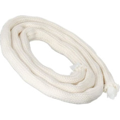 NKlaus 3 m Wick with Fibreglass Insert Glass Fibre Wick Round Diameter 15 mm for Melting Light Spirit Lamp Oil Lamp for Purified Lamp Oil Paraffin Oil Permanent Wick Garden Torch Petroleum Lamp 1268