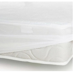 ROUPILLON Home Passion 100% Cotton Molleton Mattress Protector 160 x 200 + 25 cm