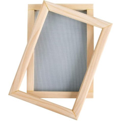 Rayher 27001505 Paper Frame Natural 30 x 21 cm Suitable for Paper Sizes up to 25 x 16 cm