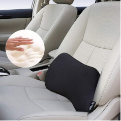 Big Hippo Lumbar Cushion, Lumbar Support Cushion, Memory Foam Lumbar Cushion, Back Cushion, Ideal Back Cushion for Office Chairs, Car Seats and Wheelchairs