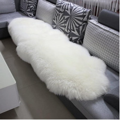 Woltu TP#2 Eco lambskin sheepskin rug, bedside mat, real natural longhair fur, choice of colours