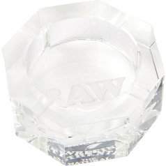 RAW 18419 Crystal Glass Ashtray, Kristallglas, Transparent, Medium