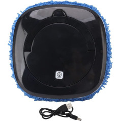 Robot Vacuum Cleaner, Automatic Mop Robot with Water Tank Vacuum Cleaner and Mop Cleaning Robot, Vacuum Cleaner Robot for Pet Hair, Carpet, Hard Floor (Black)