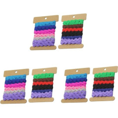 SEWACC 6 Year Row Sewing - Create Rac Wedding Bend Curtain Borders Colourful Fabric Fringe Style Embroidered Colours Make Wavy Embellishments Trim Home Wave