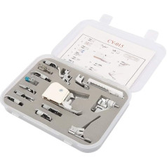 HEEPDD Sewing Machine Presser Foot Set, 15-Piece Sewing Machine Sewing Foot Set, Household DIY Spare Parts Accessories for Sewing Machines Brother Singer Janome Toyota