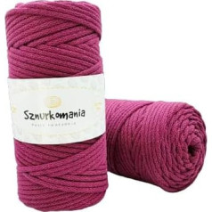 Cotton Cord 5 mm 100 m, 46 Colours, Macrame Yarn, Cotton Yarn, Braided Cotton Cord 5 mm with Core, Macrame Cord, Crochet Cord, Macrame Rope, Cord 5 mm, Cord
