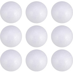 Milisten 50 Pieces Handmade Styrofoam Smooth Foam Balls for Arts Crafts Decoration School Projects Christmas Decoration (5cm)
