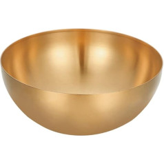 UPKOCH Stainless Steel Salad Bowl Single Layer Soup Bowl Rice Bowl Practical Food Serving Bowl Kitchen Tableware (Golden 20 cm)