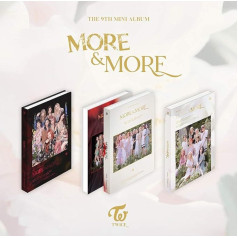 JYP Entertainment Twice - More & More (9th Mini Album) Album + Pre-Order Benefit + Folded Poster + Extra Photocards Set