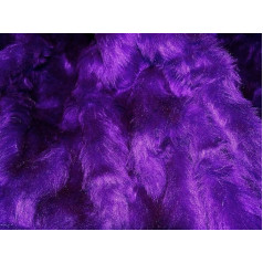 Plain Fun Faux Fur Fabric Material Purple - Purple, 1/4 m - 75 cm x 50 cm