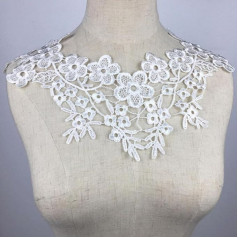 Embroidered Venise Lace Cutout Collar Embellishment Sewing Appliques Trimming Sewing Accessories Scrapbooking