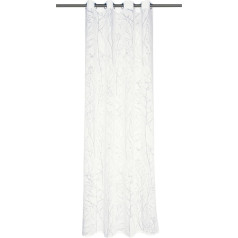 Schöner Wohnen 50137-030-140-245 Ösenschal Twig 140 x 245 cm, weiß