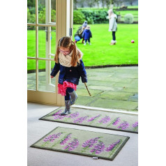 Hug Rug Runner Floral 2 Design Absorbent Machine Washable 65cm x 150cm