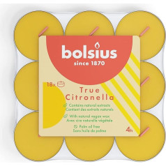 bolsius - Scented Tea Lights - Citronella - Pack of 144, Yellow, 8717847154996