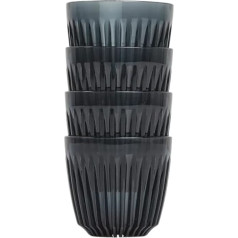 Huskee Renew Espresso Cups, 85 ml, Set of 4, Smoke