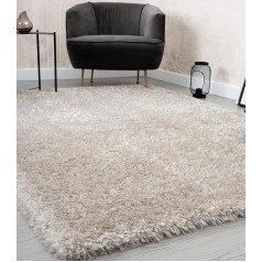 Mia's Fiona Rug Living Room Bedroom Beige 120 x 160 cm High Pile 80123 70