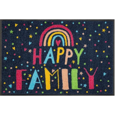 wash+dry Sparkle Family Door Mat, 50 x 75 cm, Washable for Indoor and Outdoor Use