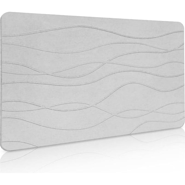 Kieselguhr Bath Mat Non-Slip 60 x 39 cm Shower Mat Bath Mat Natural Quick Drying Stone Floor Mat Super Absorbent Bathroom Rug Bathroom Mat