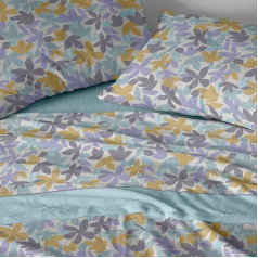 Burrito Blanco Coralina Bed Linen for 105 cm Bed (+ Sizes Available) Winter Bed Sheet Design 766 Blue (105 x 190/200 cm)