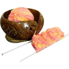 Ajuny Handmade Large Wooden Ball Holder with Elegant Design 7