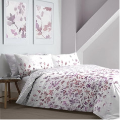 Appletree Promo Viola 100% Cotton Double Duvet Cover Set, Purple