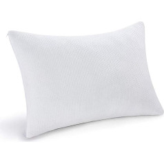 PillowLY Orthopaedic Neck Support Pillow with Memory Foam - Ideal for Back Pain to Support the Spine, 2 Zones (Soft and Hard), Pillow for Stomach, Back and Side Sleepers