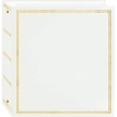 Pioneer Photo Albums TR-100W TR-100 Fotoalbum, magnetisch, 3 Ringe, 100 Seiten, Weiß