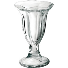 Traditional Dessert Glass Tall. Dimensions: 160 (H) mm. Capacity: 185ml (6.5 oz). Box quantity: 6