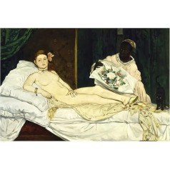 Legendarte - Art Print on Canvas - Olympia Édouard Manet - Wall Decoration Canvas cm 60 x 90 cm