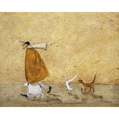 Sam Toft Leinwanddruck, Polyester, Mehrfarbig, 40 x 50 cm