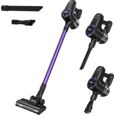 VacniQ Cordless Vacuum Cleaner, 30 Kpa Suction Power, Foldable 250 W Vacuum Cleaner for Pet Hair, Carpets and Hard Floors, Lightweight, One-Handed Operation (Purple2)