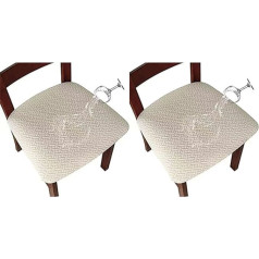 ‎Bestenrose Bestenrose T-shaped Jacquard Waterproof Dining Chair Slipcovers, Elastic Dining Chair Covers, Removable Washable Family Hotel Club Chair Covers