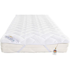 Procave AloeVera Quilted Mattress Topper with 4 Corner Elastics, Mattress Topper 100% Made in Germany, Mattress Protector in 80 x 160 cm