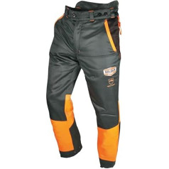 Solidur AUPA Authentic Type A Class 1 Chainsaw Trousers - Exceptional Comfort and Protection - Safe and Functional Design - Size L - Grey