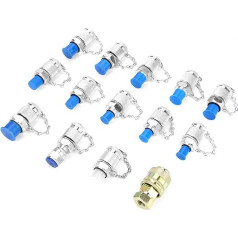 Pack of 14 hydraulic pressure test point, test coupling adapter, connection test points, hydraulic pressure test coupling, calibration products for the hydraulic system