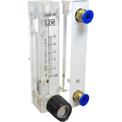 0.1-1 0.3-0.3 0.5-5 1-10 2-20 2-25LPM LZM-8M verstellbares Panel H2 Rotameter mit Ventil zum Einstecken 6 OD Rohr (1-10LPM)