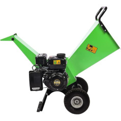 GARDENBEAUT Wood Chipper R30, 7 HP 212 CCM Petrol Engine, 3