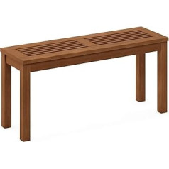 Furinno Tioman Outdoor Bench in Teak Oil, Wood, Natural, 30.23 x 99.82 x 46.9 cm