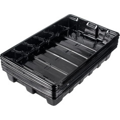 Easeen Plant Propagator Trays, Durable and Reusable for Greenhouse, Seeds, Sprouts, Plants - Pack of 10