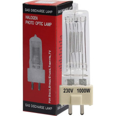 LedWekei GY9.5 Halogen Bulbs, 220V Halogen GY 9.5 1000W Spotlight Bulbs, Dimmable 3200K Warm White Bulbs, Pack of 1