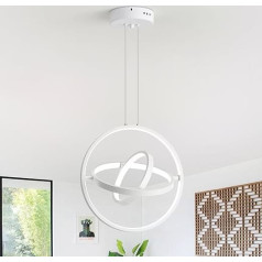 IZOWE Hanging Lamp LED Planet Ring Pendant Light Free DIY Hanging Light Height Adjustable Dining Room Lamp Hanging Stylish Durable Pendant Lamp Bedroom Modern Chandelier Lobby Corridors