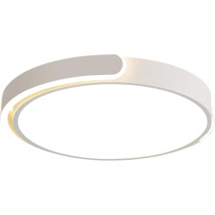 JHYPVII Ceiling Light, White, LED Ceiling Light, Bedroom, Ceiling Light, Modern, Dimmable, Suitable for Kitchen, Bedroom, Bathroom, Children's Room, Hallway, Basement Floor