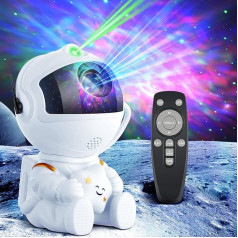 JVISION Astronaut Projector, Starry Sky Projector with 8 Mist Modes, Astronaut Projector Galaxy with Remote Control, 360° Rotation, Cosmonaut Projector for Kids and Adults