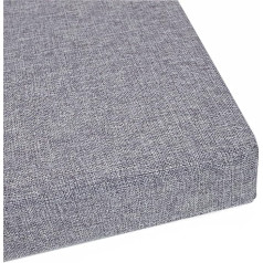 MMYing 2 3 Seater Bench Seat Cushion Pad with 35D High Density Foam for Garden Patio Indoor Outdoor Light Grey (120 * 40 * 5cm)