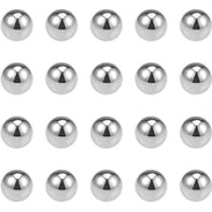 sourcing map Precision Balls 1/8 Inch Fixed Chrome Steel G25 for Ball Bearings Key Ring Wheel Pack of 500
