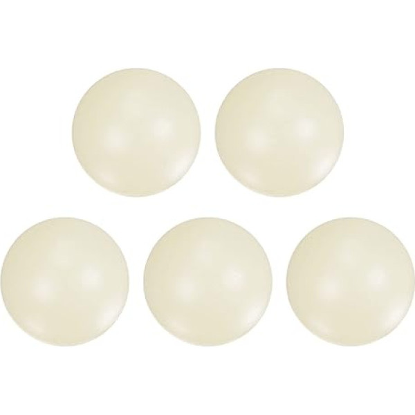 sourcing map PA66 Nylon Solid Plastic Balls 1/2 Inch G3 Precision Bearing Ball Pack of 5