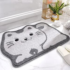 Cute Bath Mat for Bathroom Non-Slip Soft Bath Mat for Showers Cute Plush Microfibre Super Absorbent Plush Rug for 47 x 70 cm