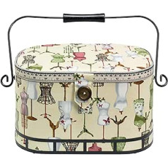 Prym 612250 | Dressform Print Sewing Basket | 30 x 20½ x 19cm