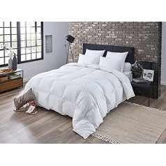 Dodo - 40381140 - Helsinki duvet cover in cotton percal and Duck Down Filling/feathers, White, 200 x 140 cm