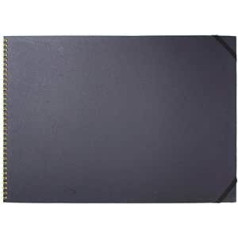 Artway Indigo Spiral Bound Sketchbook - Handmade - Indigo Blue - A2 Landscape